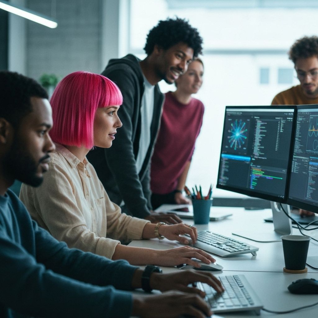 Equipe MS3TI trabalhando em soluções digitais